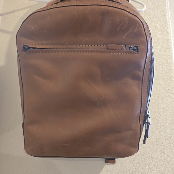Trafalgar Brown Leather Backpack – Classic & Spacious - Picture 1 of 6